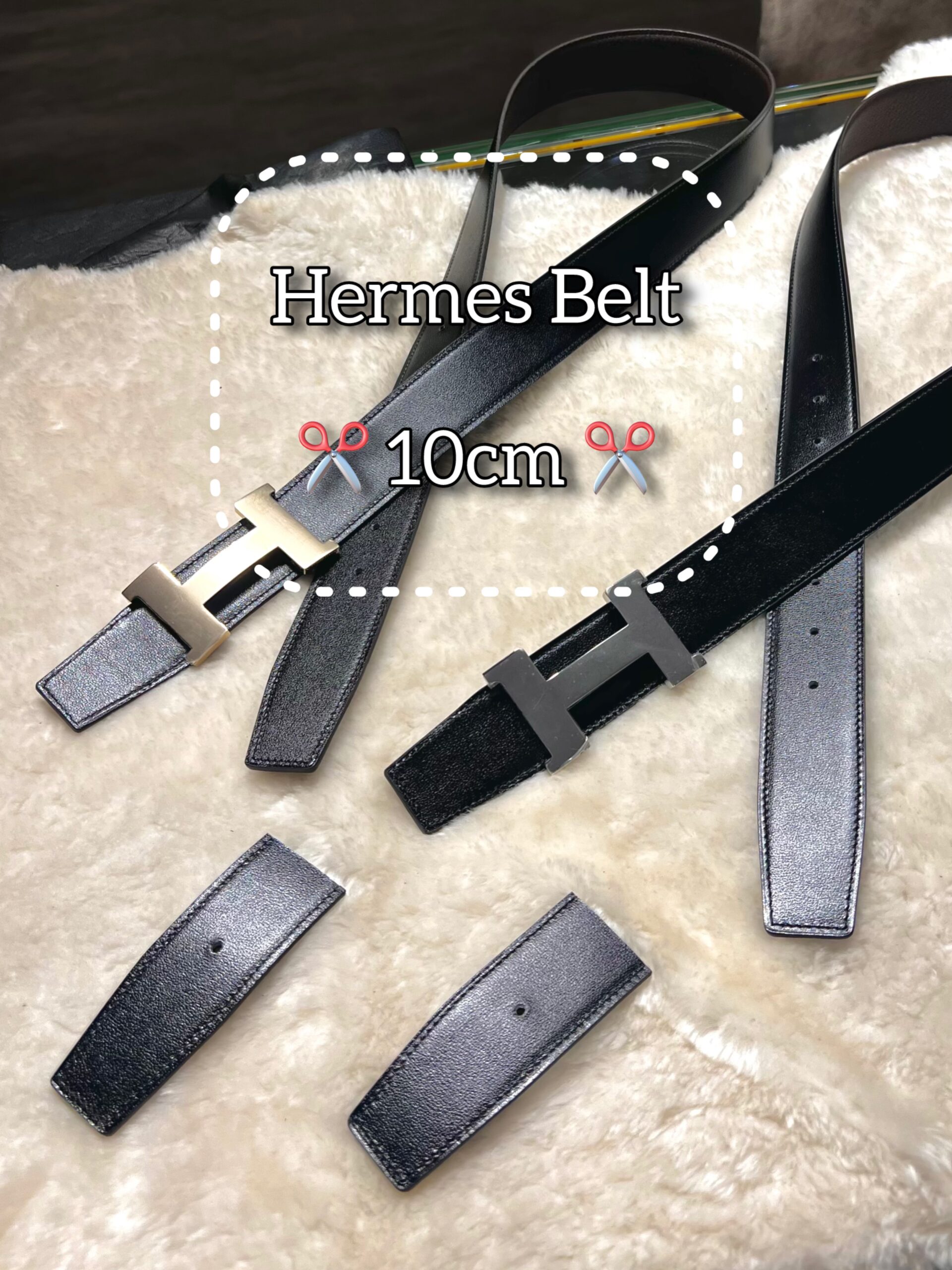Hermes 改短皮帶
