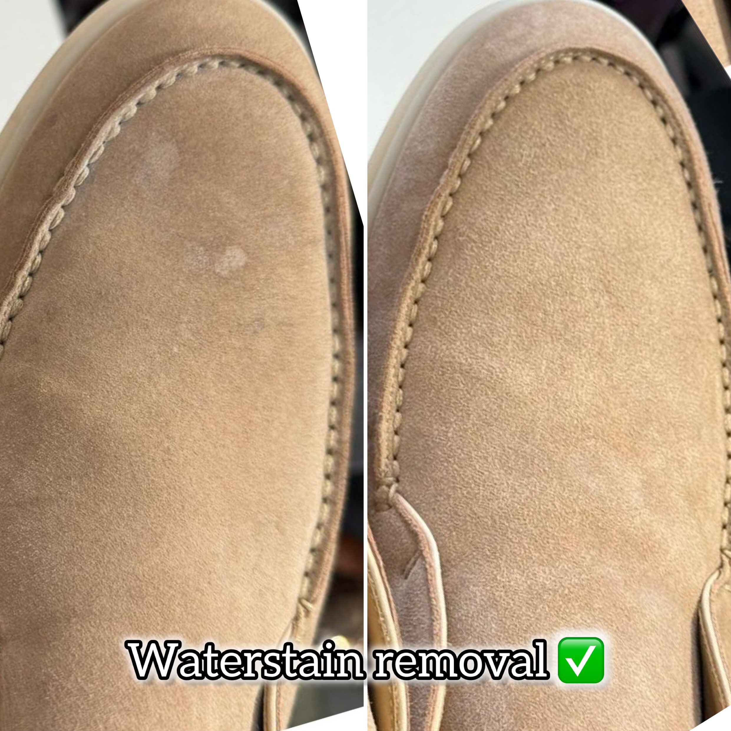 皮鞋清走水印